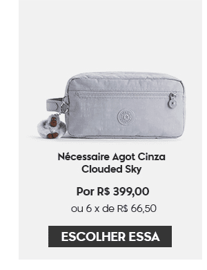 Nécessaire Agot Cinza Clouded Sky Kipling