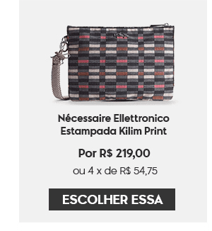 Nécessaire Ellettronico Estampada Kilim Print Kipling